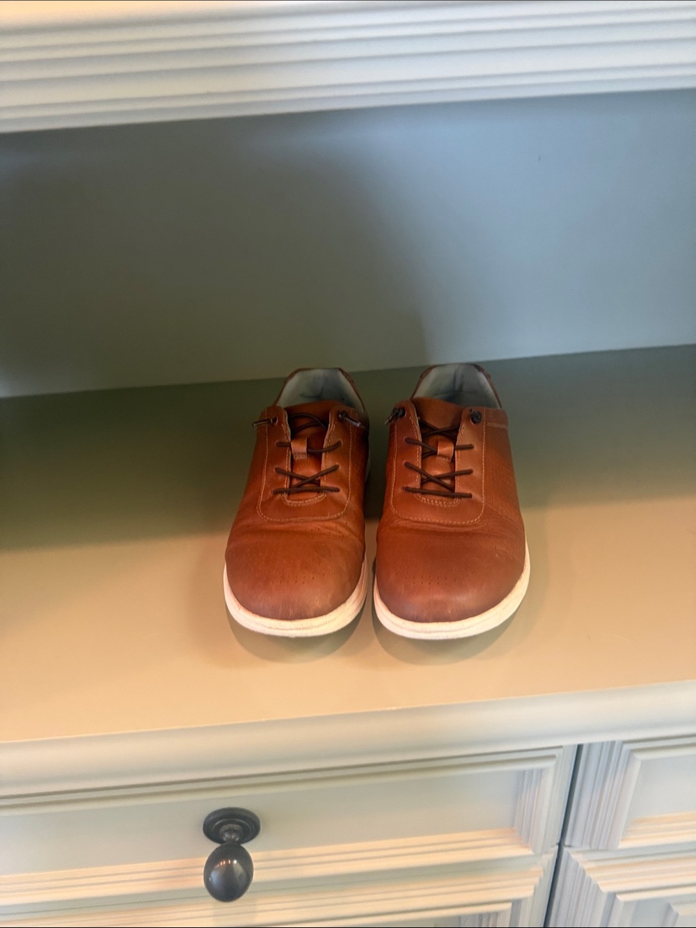 Kids Johnston and Murphy leather dress tennis shoes - Picture 4 of 4